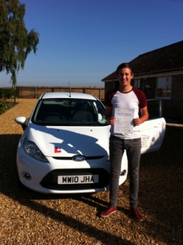 Congratulations to Jordan from Benwick who passed his test on 2nd September....