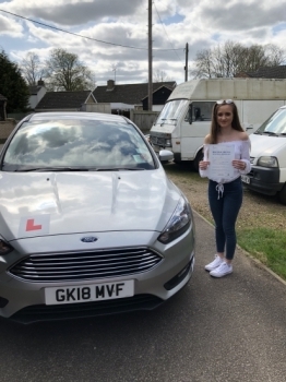 Congratulations to Shania on passing your driving test...