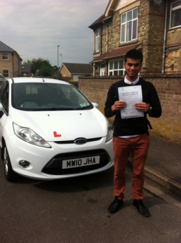Congratulations to Abdul from March who passed his test on 2nd June...