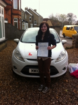 Congratulations to Alison from March who passed her driving test on 4th December....