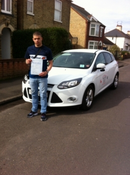 Great result for Aston from March who passed his test today.13/4/15...
