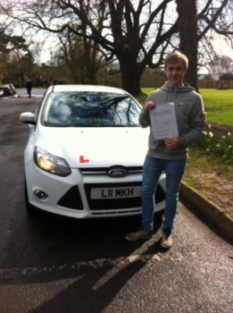 Congratulations to Callum from March who passed his test. 4/4/16...