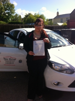Congratulation to Cass from March on a great result on passing her test. 12/5/15...