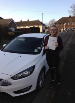 Congratulations to Beth on passing your test....
