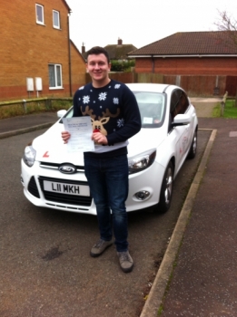 Well done to Dalton from March who passed his test today....