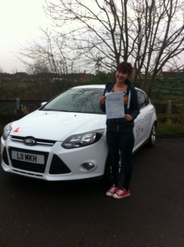 A great result for Deesa from March who passed her test. 14/12/15...