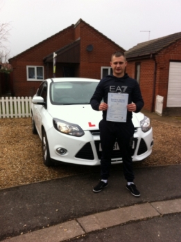 Great result for Ernie from March who passed his test on 17th March...
