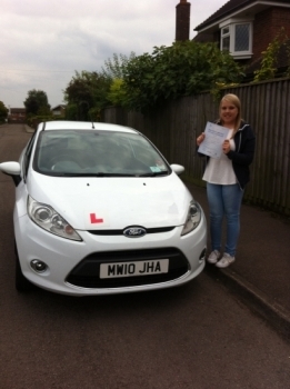 Congratulations to Franky from March who passed her test on 4th September....