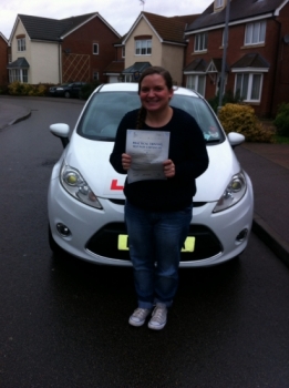 Congratulations to Grace from Chatteris who passed her test on 23rd December....