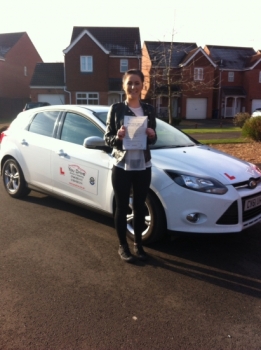 Well done to Hannah from March who passed on 20th January....