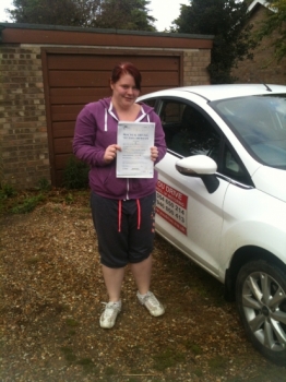 Congratulations to Elisha from Outwell who passed her test on 1st October....