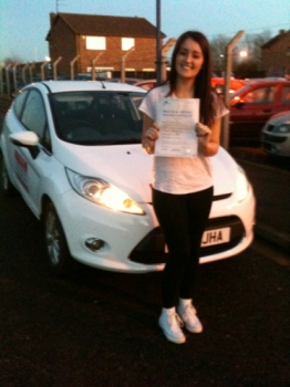 Congratulations to Alice from March who passed her driving test on the 3rd December...