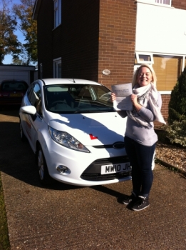 Congratulations to Kerry from March who passed her driving test on 30th October....
