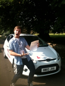Congratulations to a very happy Jordan from March who passed his driving test on the 25th June...