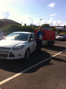 Congratulations to Josh from March who passed his trailer test. 2/09/15...