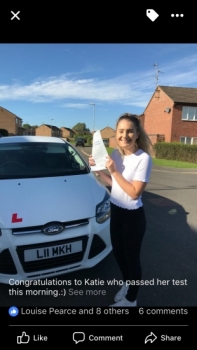 Congratulations to Katie on passing:)...