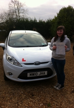 Congratulations to Lauren from Peterborough who passed her driving test on 10th December....