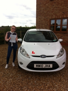 Congratulations to Lucie from March who passed her test on 6th May....