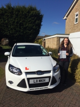 Happy days for Mei who passed her test today:)...