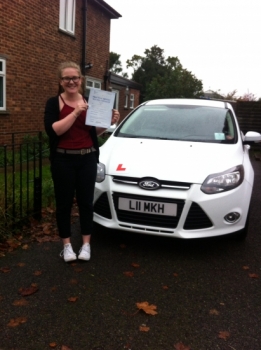 A great result for Sonya from March who passed her test in Kings Lynn 4/11/15...